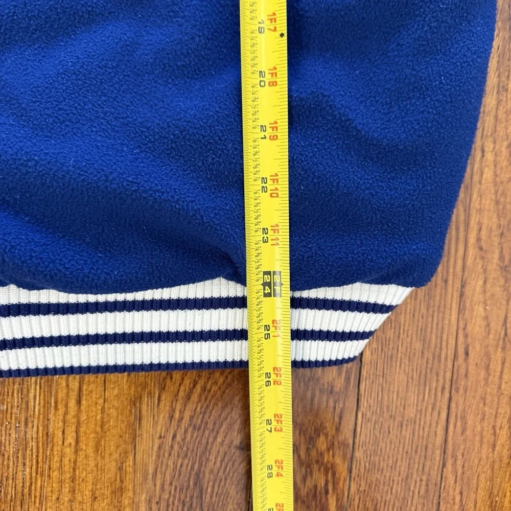VINTAGE adidas Men's 90s Reversible Hooded Puffer Jacket Navy Blue Size S/M